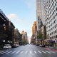 Quiet New York City streets during the pandemic.